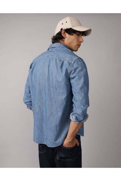 AMERICAN EAGLE AE Long Sleeve Denim Shirt