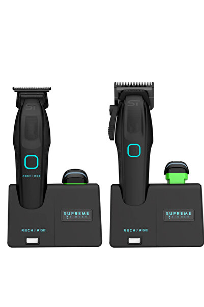 Supreme Trimmer Recharge Tıraş Makineleri Seti 7500+ RPM Motor, 3 Saatlik Pil...