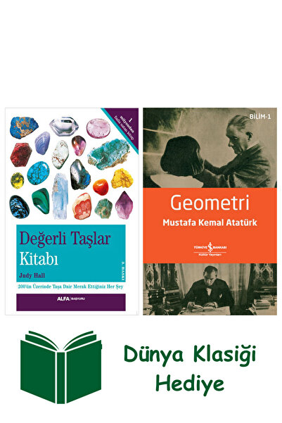 TÜRKİYE İŞ BANKASI KÜLTÜR YAYINLARI Değerli Taşlar Kitabı + Geometri + Dünya ...
