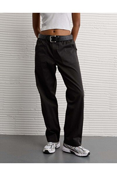 AMERICAN EAGLE بنطال AE Stretch منخفض الخصر للصديق السابق