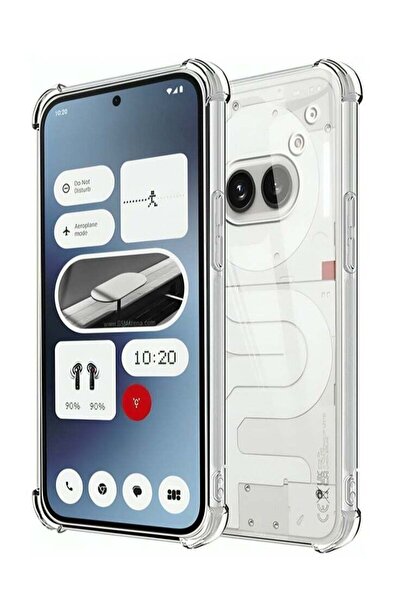 BESTONE جراب شفاف من مادة TPU لهاتف BORTONY Nothing Phone 2a مع مصد زاوية معز...