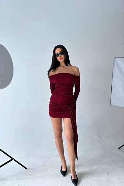 Les Séduisantes c.a. Rochie cu legătură frontală din țesătură submersibilă cu design special