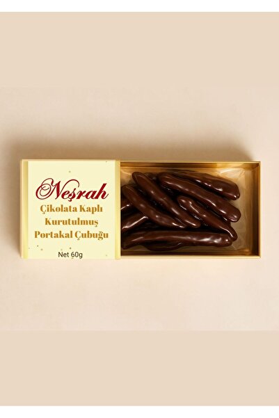 NEŞRAH Çikolata Kaplı Portakal Kabuğu Stick 60g