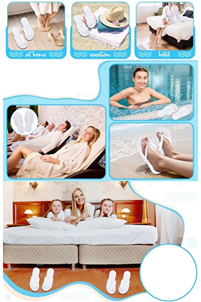 Transformacion 4 мм товсті одноразові спа-готельні капці для педикюру, 50 пар, 722330