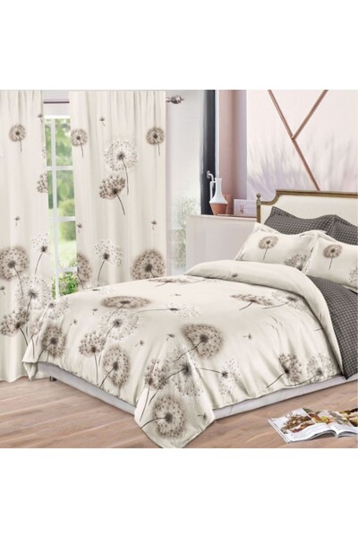 CumparaMisim Double bed linen set + 2 curtains, fine, 8 pieces