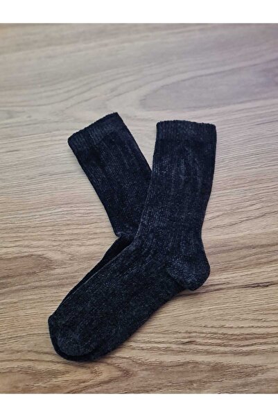 moda mivana Kışlık Terletmez Kadife Doku Uyku-Hamile Bot Çorap'ı