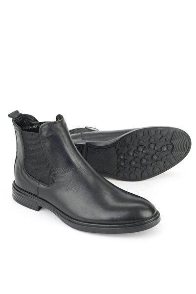 Ziya , Ανδρικές μπότες από γνήσιο δέρμα 1531007Z8255 Μαύρο