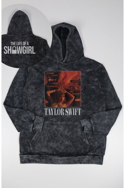 Fuddy Moda سويت شيرت قابل للغسل للجنسين من Showgirl Ense مطبوع بغطاء رأس، هود...