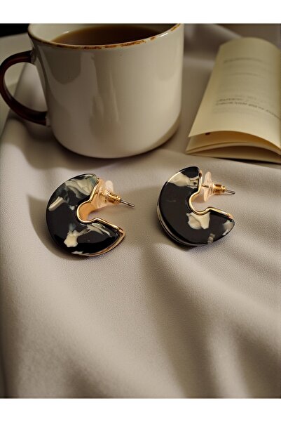 Bo Takı ve Aksesuar Colorful Half Hoop Earrings