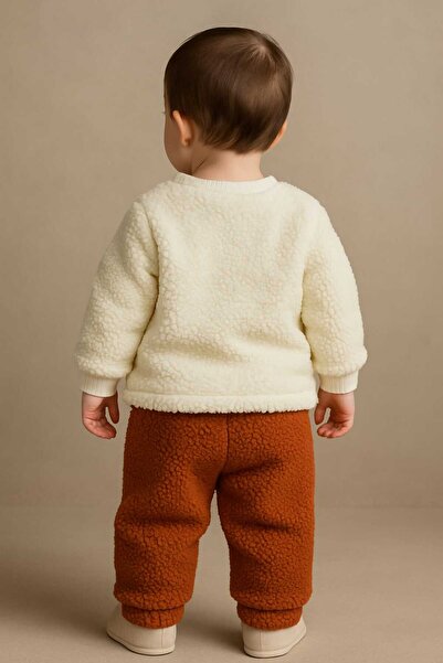 Oz Baby Lamb Plush Winter Unisex Baby Set Girls and Boys Welsoft Clothing Set