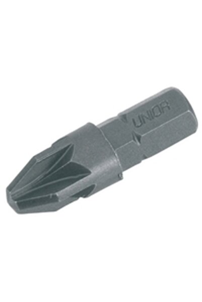 Unior Set of 3 hexagonal bits 1/4'' Form C 6.3 - Pozidrive profile, DIM PZ 1, D 4.5, L 25