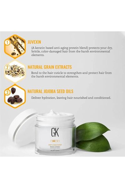 GK HAIR Deep Conditioner Mask 200g–Professional Hydrating & Repair Treatment ...