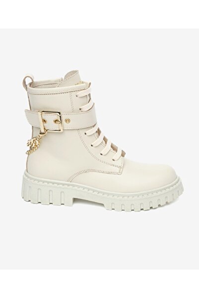 Greyder Çocuk Bej Hakiki Deri Military Bot 5K5ZB59627