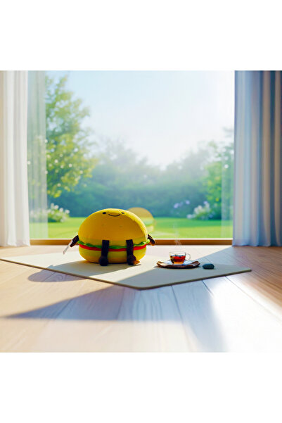 SEVSENKA Serenity Bun Cotton Comfort Hamburger Plush Bigking Special Gift for Lover