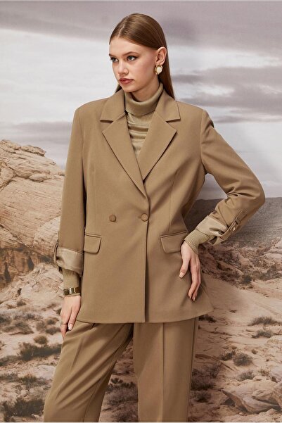 Alvina Kruvaze Collared Pants Suit 30540