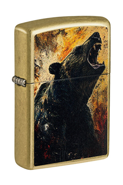 Zippo Lighter 46695 Ferocious Grizzly Bear