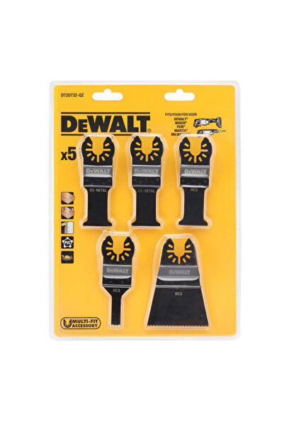 Dewalt Set de 5 lame pentru scule multifuncționale DT20732-QZ, pentru lemn