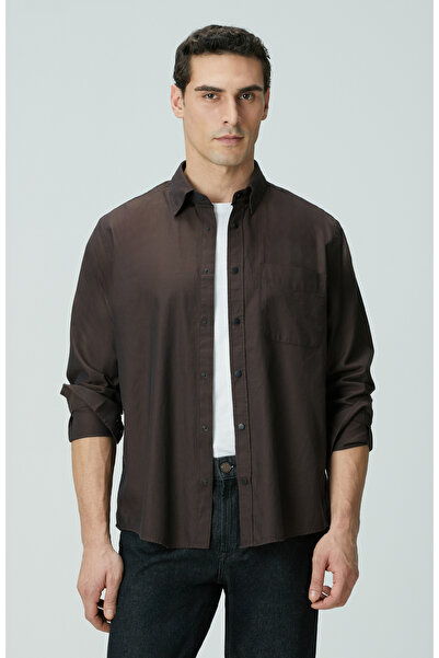 Network Kahverengi Oxford Gömlek