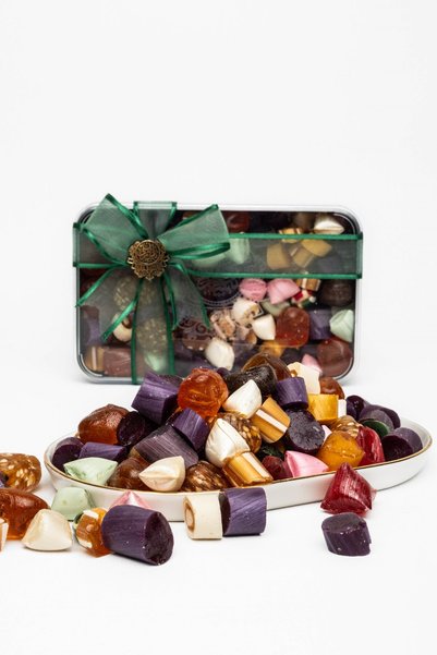 Paşa Dairesi Mixed Rock Candy Nostalgic Retro Tin Gift Boxed 250 Gr