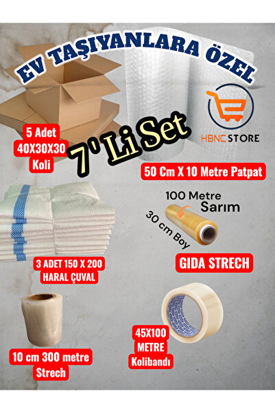 HBNC Ev Taşıyanlara Özel 7’li Paket – Pratik ve Güvenli Taşınma İçin İdeal Set
