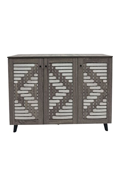 Al Saada Home Limited Quantity Multi-purpose Shoe Cabinet 91×119×34 - Grey