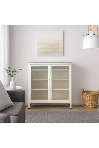 Al Saada Home Multi-use Shoe Cabinet - 80x35x72 cm - Wooden (Featured)