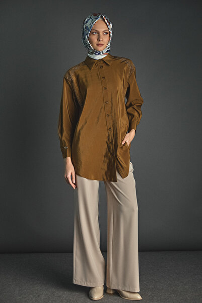 Setrms Jakarlı Taş Detaylı Tunik