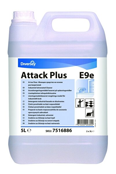 Diversey Attack Plus Professional solvent based industrial detergent, 5 L
