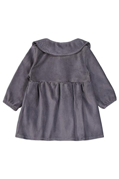Civil Baby Button Detailed 6-18 Months Dress - Gray 12-18 Months