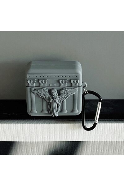 Dmay AirPods Pro 3 (2025) Earphone Compatible Angel Figured Silicone Case + Hook