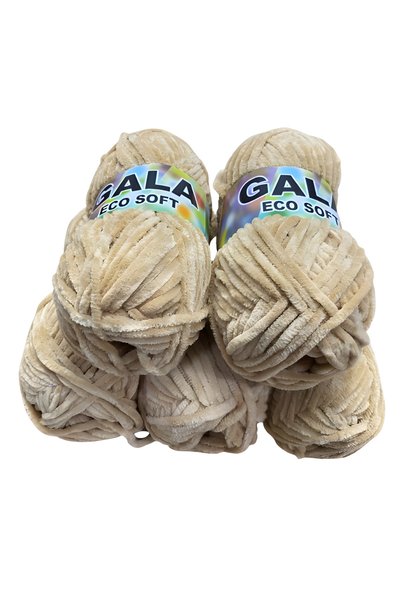 Gala Eco Soft Kadife Örgü İpi 5'li Set 500 gr