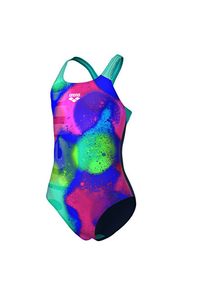 ARENA Spray Paint Swim Pro Back Children's Navy Blue Swimsuit 010286740