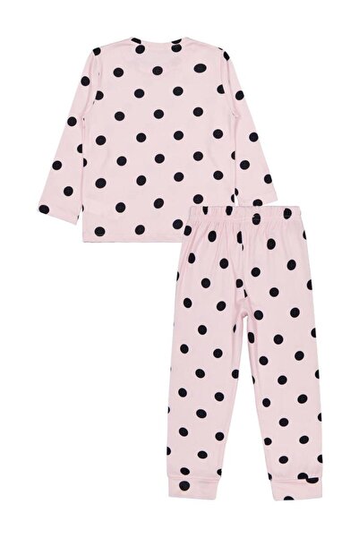 Civil Girls Dotted Pajama Set for Ages 10-13 - Powder for Ages 13-14