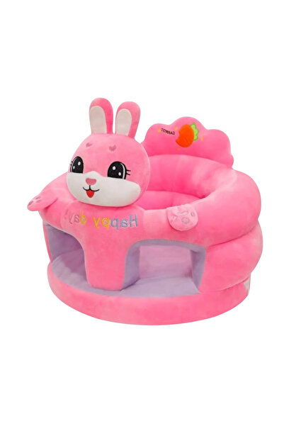 Krista Fotoliu cu spătar și suport pentru picioare - Iepuraș roz Happy Day