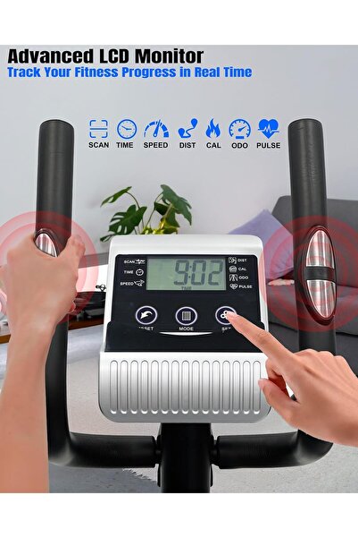 SKY LAND 2-in-1 Elliptical Bike EM-1572, Magnetic Cross Trainer, FitShow App, Quiet Home Cardio