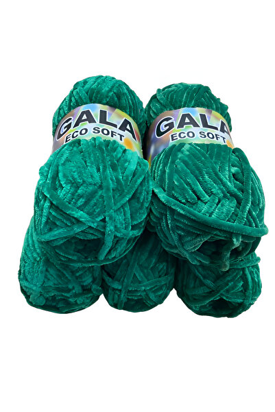 Gala Еко мека кадифена прежда за плетене, комплект от 5 броя, 500 г