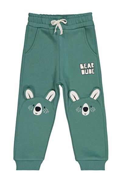Civil Boys Bear Bube Teddy Bear Embroidered 2-5 Years Old Sweatpants - Green ...