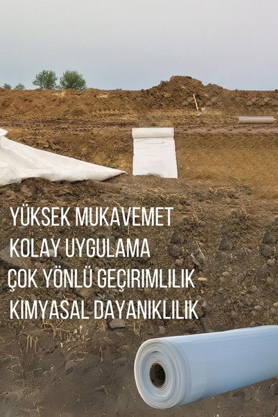 Treuman 2m x 2.5m Geotekstil(Keçe) Süs Havuzları Ve Tarımsal Sulama Havuzları 5 M²