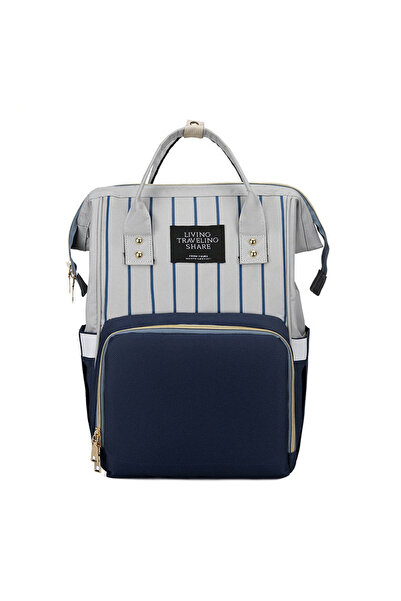 Krista Rucsac Living Share pentru mămici, mame de bebeluși, albastru-gri marin