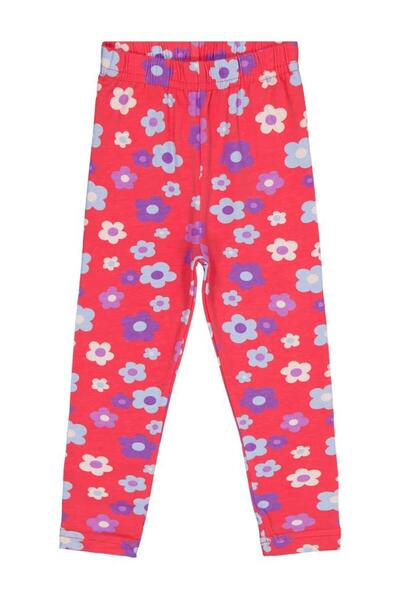 Civil Girls Veliki cvet Štampano Tajice za 2-5 godina - Fusya 4-5 godina