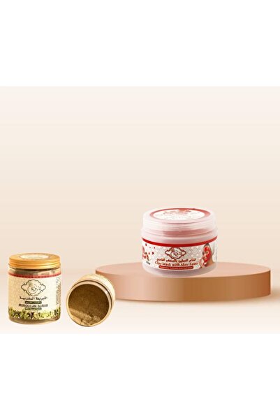Lazwina &lazouina clay eker alfassi250g & Lazouina Bride Scrub 200