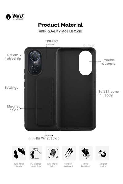 ineix 3 in 1 Magnetic Hand Grip Holder Case For Honor X7