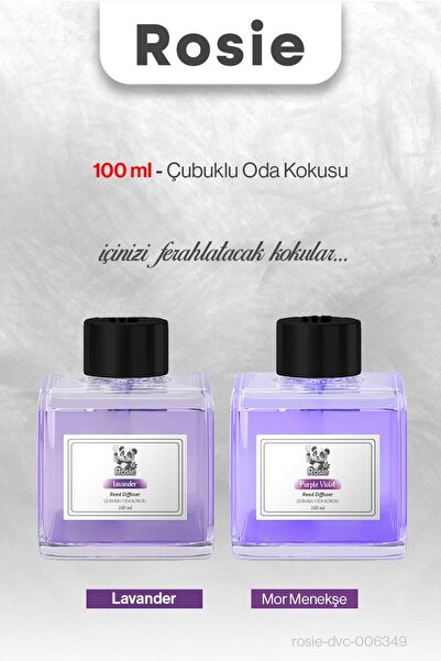 Rosie Lavanta ve Mor Menekşe Çubuklu Oda Kokusu 100 ml