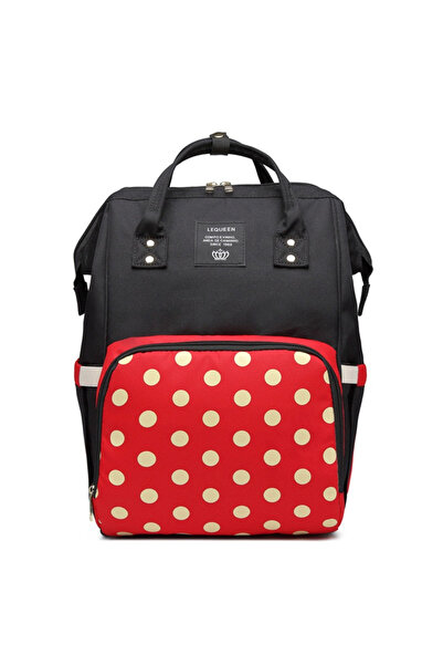 Krista Τσάντα Σακίδιο πλάτης Living Share για μητέρες μωρών, κόκκινη με λευκέ...