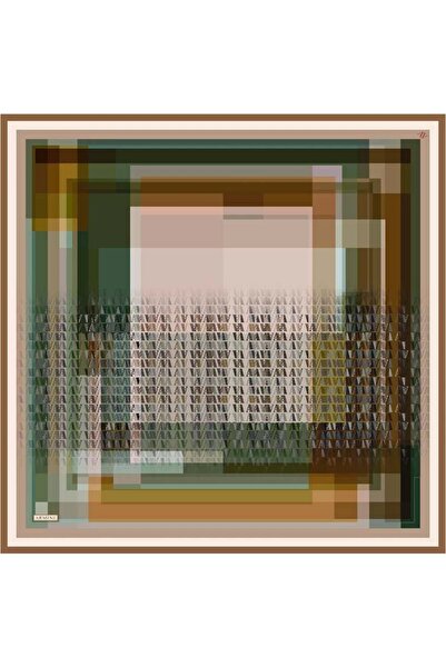Armine Sura Silk Scarf Nostalji̇ 8934-07