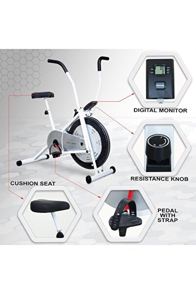 SKY LAND Air Bike EM-1558, Full-Body Orbitrek Cardio Trainer, Adjustable Resistance, LCD Display