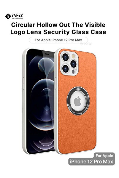 ineix غطاء حماية مع عدسة شعار مرئية لهاتف Apple iPhone 12 Pro Max