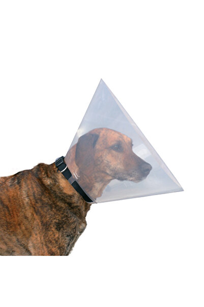 Trixie Zgarda de protecție, Plastic, XS-S (22-25 cm/10 cm), Transparentă