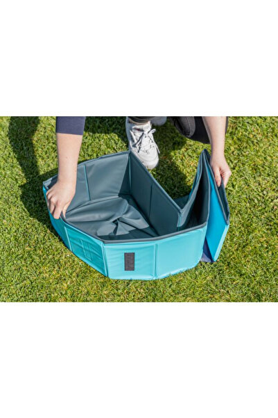 Trixie Piscină pentru câini, Plastic, 120x30 cm, Petrol/Gri, 39482