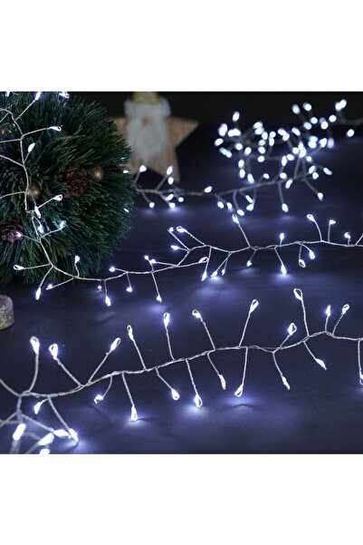 HOFF Christmas tree lights, 600 LEDs cold light, 6 m, controller, indoor/outdoor